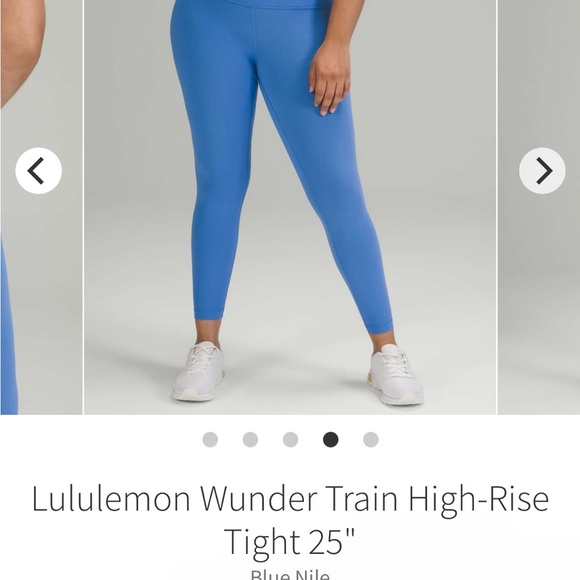 Lululemon Wunder Under leggings size 8 blue Nile - Picture 2 of 6